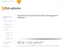 Tablet Screenshot of ed-admin.com